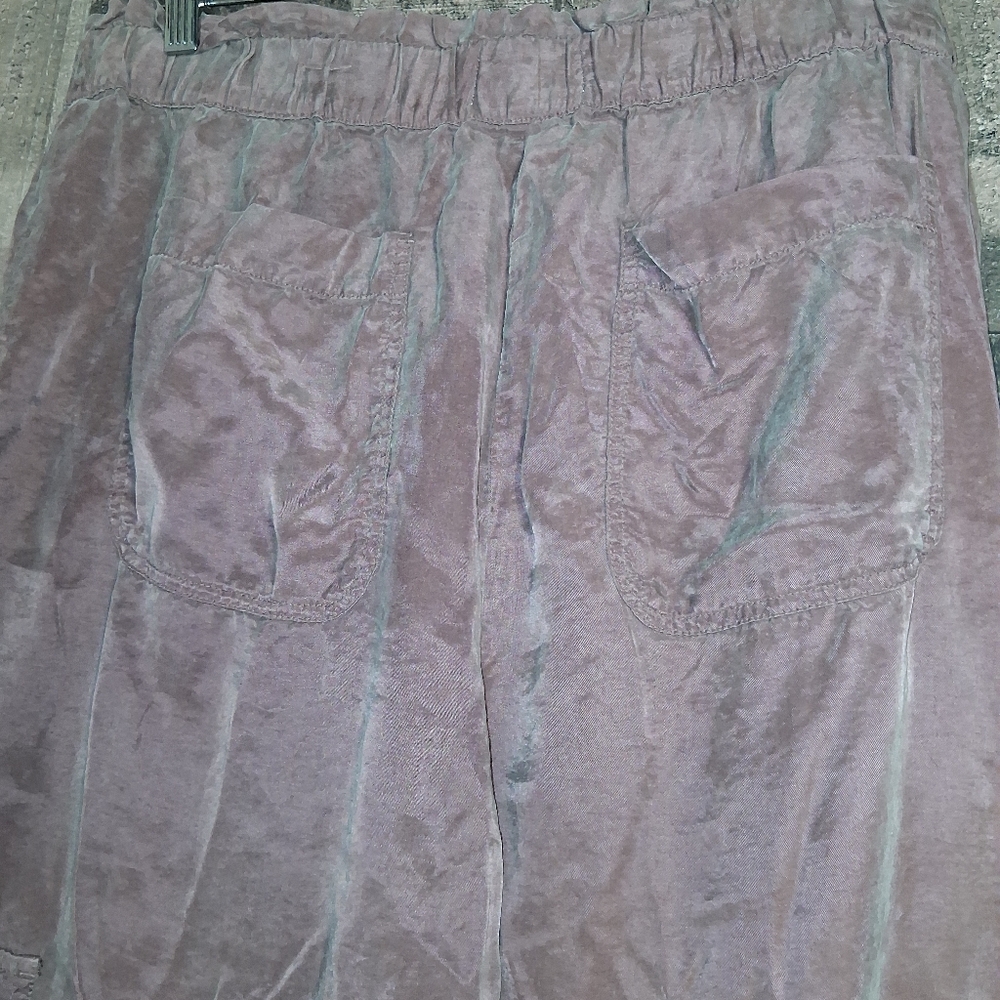 Bella Dahl Echo High Waisted Seam Pant Cargo Wide Leg Paradise Brown Size Large - Picture 6 of 8